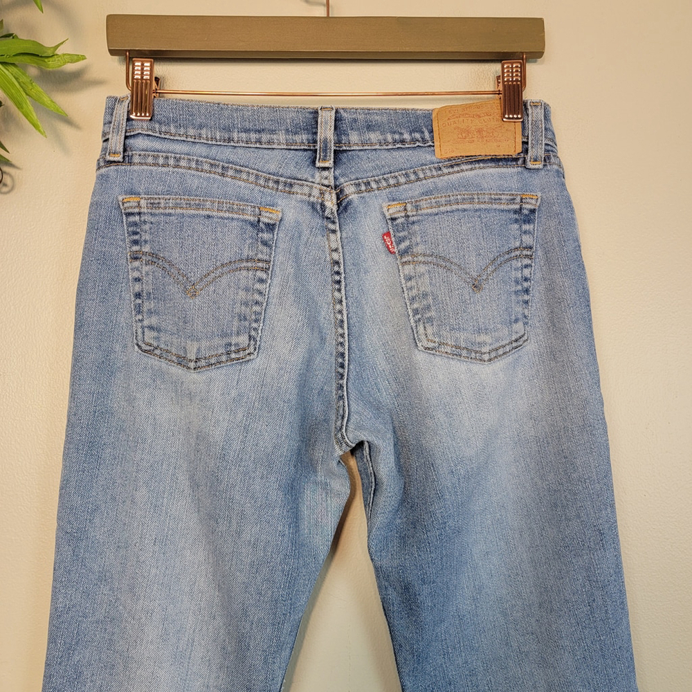 Vintage Levi's 518 Super Low Stretch Boot Cut Bootcut Medium Wash 5 S Jeans Y2K - Picture 9 of 11